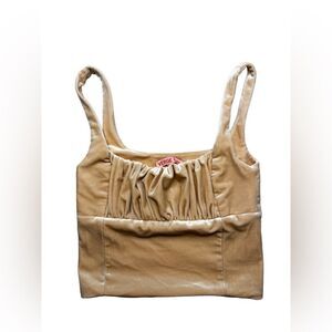 VERGE GIRL Velour corset grip tank size 6